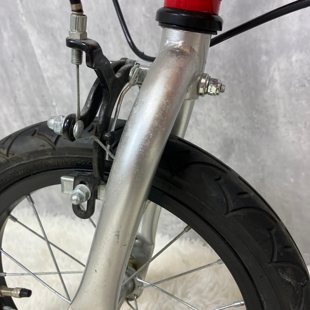 【美品】へんしんバイク　14インチ　赤　スタンド付き