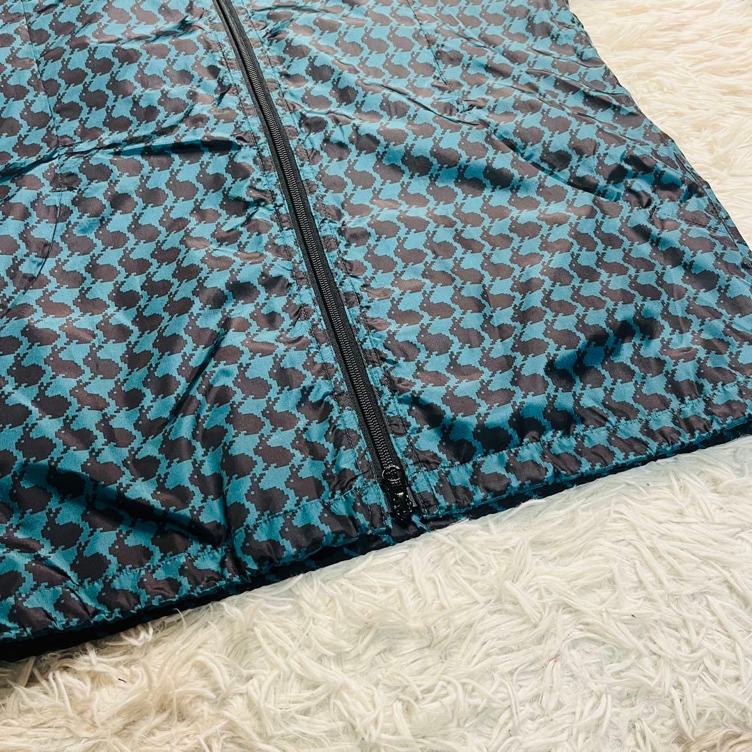 JACK BUNNY!! ラビット総柄千鳥 ナイロンジャケット 刺繍ロゴ 5 緑