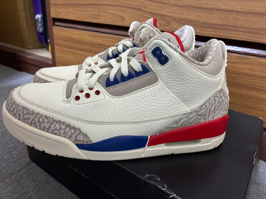 ナイキ　エア　ジョーダン3 ナショナル　フライト　レッド　ブルー　コービー