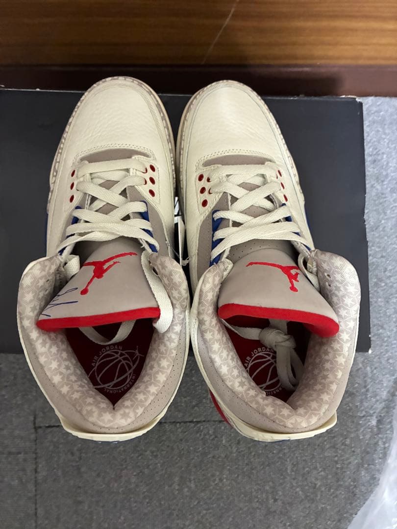 ナイキ　エア　ジョーダン3 ナショナル　フライト　レッド　ブルー　コービー