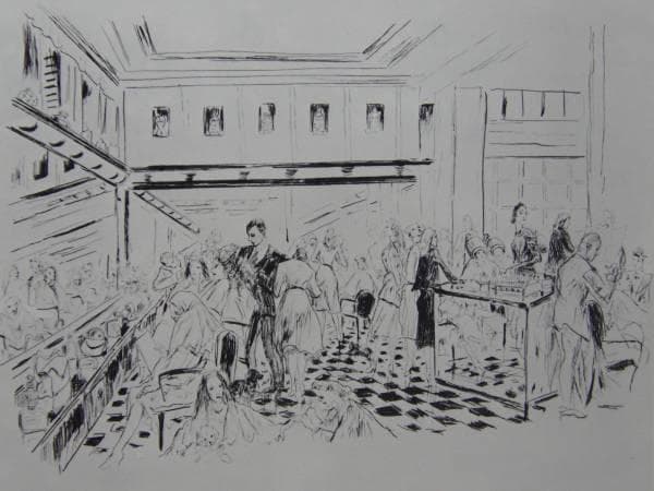 藤田嗣治、美容院、希少な画集より、新品高級額・額装付、状態良好