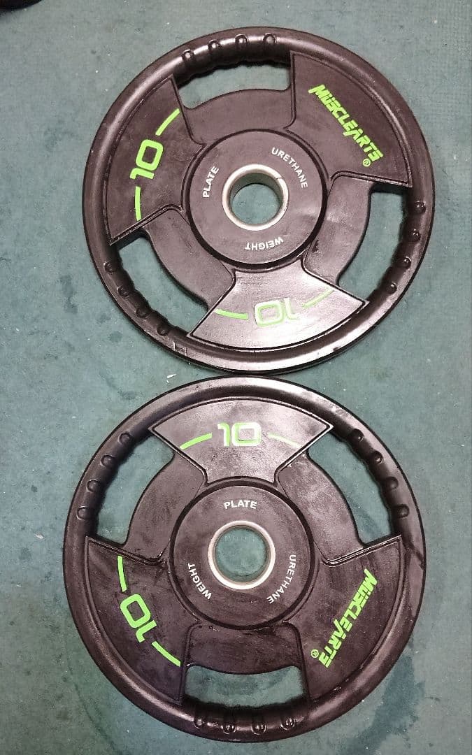 オリンピック プレート マッスルアーツ 10kgプレート2枚