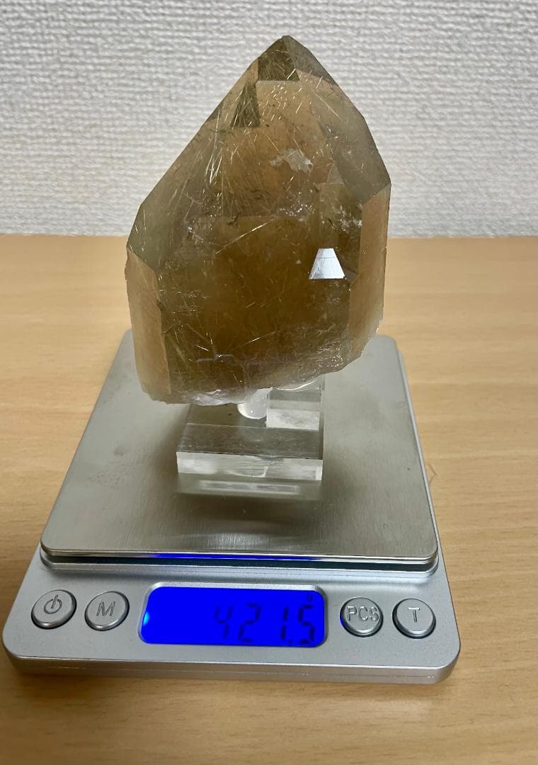 400g ルチル入り水晶 ルチルクォーツ