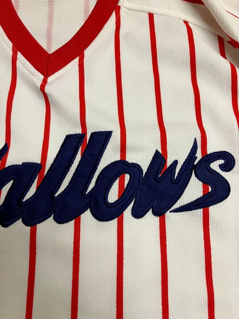 ヤクルトスワローズ　ユニフォーム　当時　復刻　レプリカ　つば九郎　背番号無し