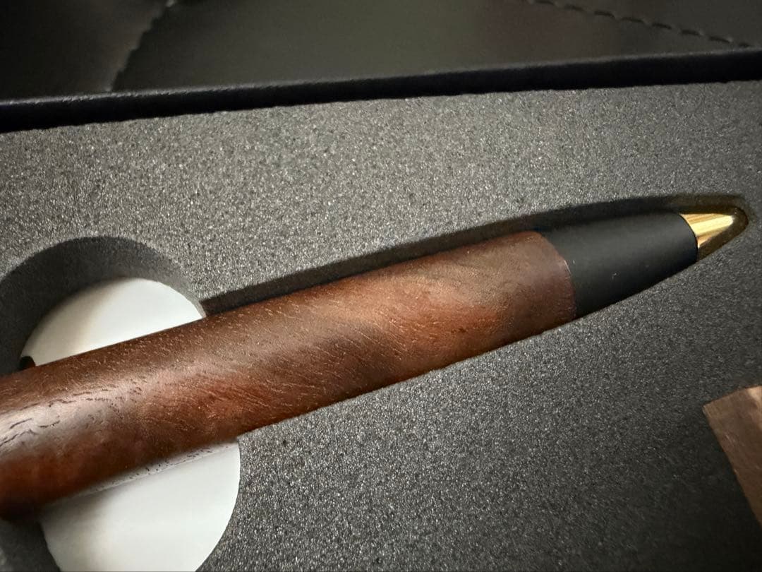 新品未使用 野原工芸 胡桃 ブラックウォールナット ボールペン・スタンダード