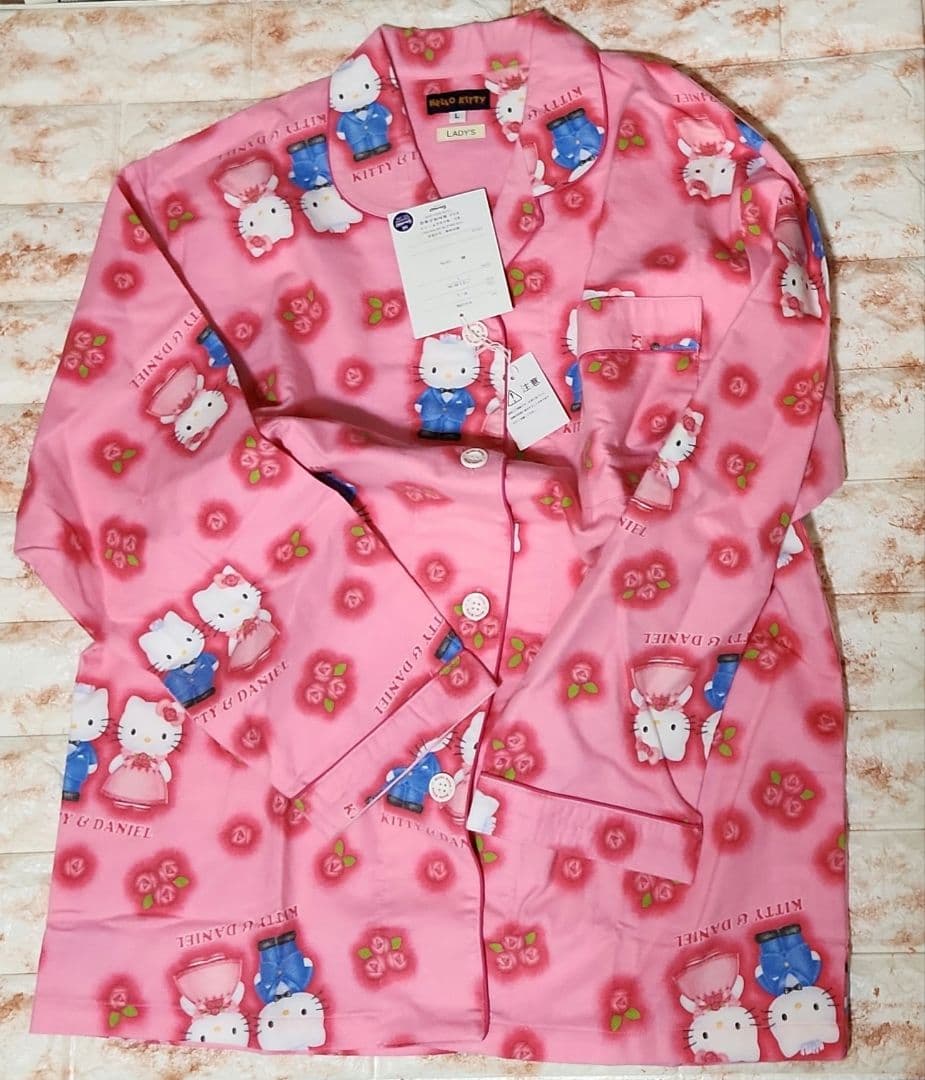 キティ　ダニエル　ウェディング　パジャマ　L　2003 ヴィンテージ　サンリオ