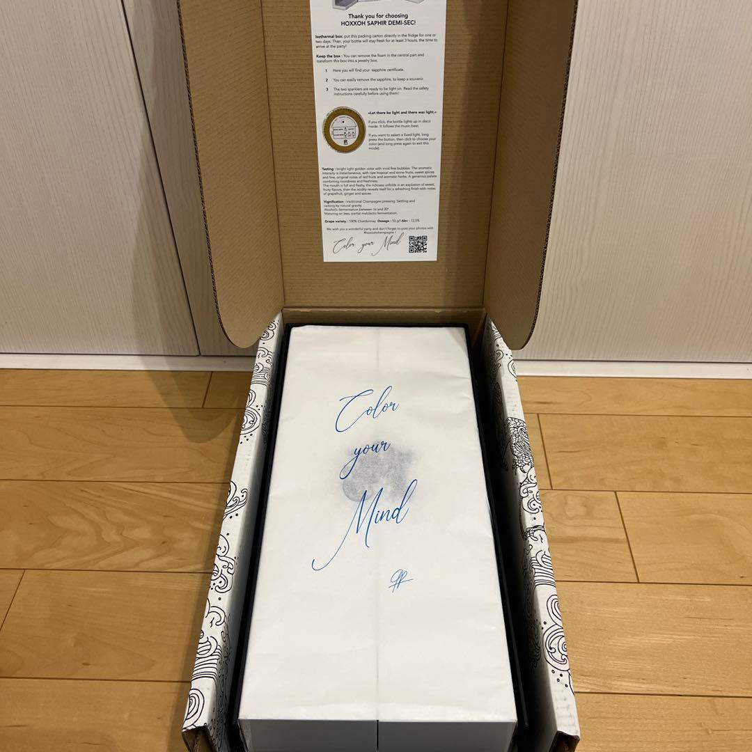 HOXXOH オックス サファイア 化粧箱入り ラグジュアリーシャンパーニュ