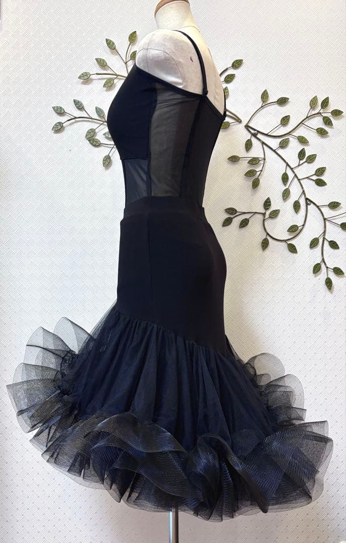 社交ダンス★新品★レッスンウェア★レオタード★スカート★2点セット