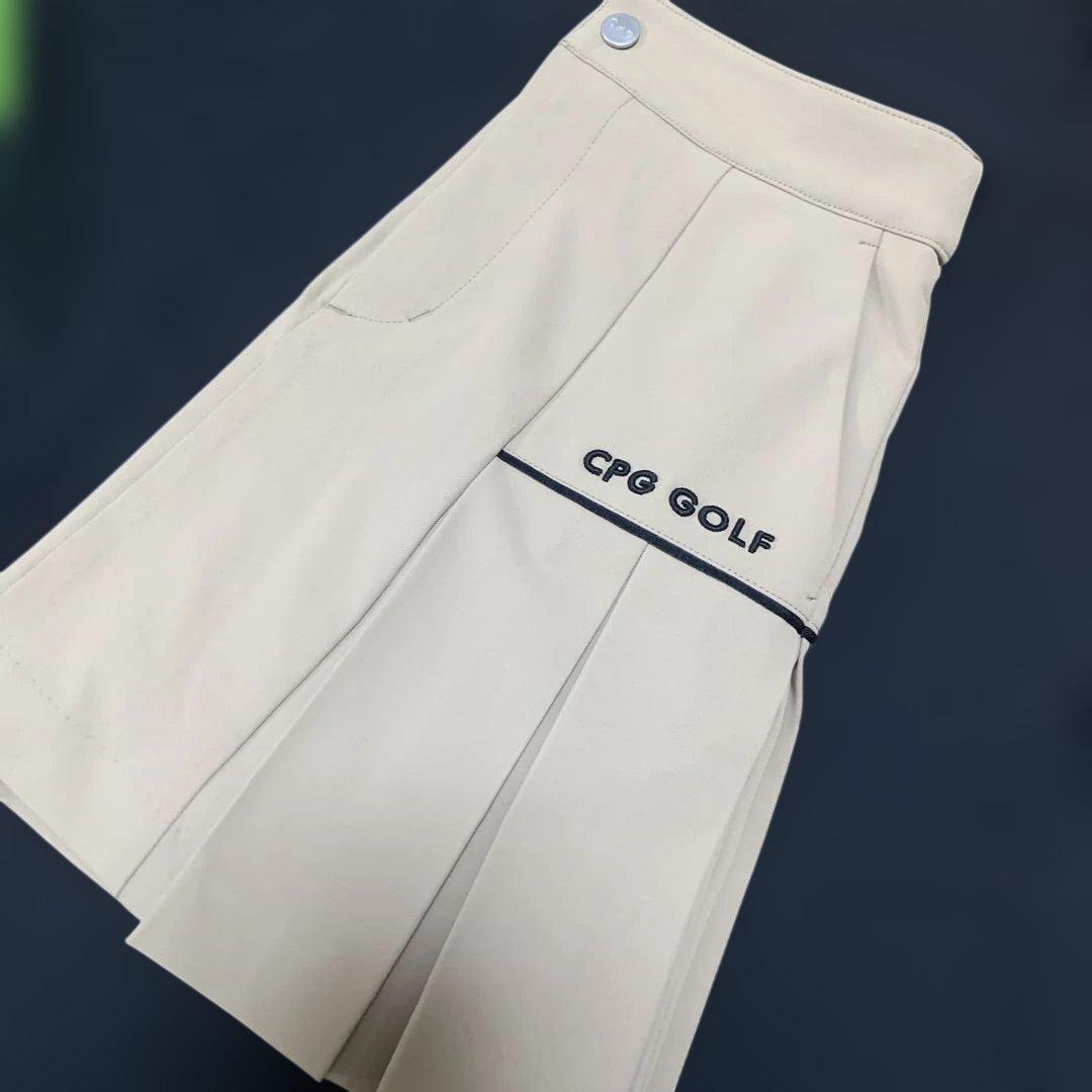 CPG golf パネルスカート　ベージュ　新品未使用　S