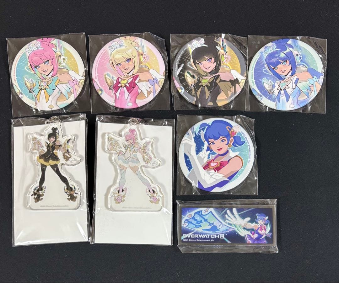 オーバーウォッチ2 ラッフルくじ缶バッジ アクリルキーホルダー等 ジュノ キリコ