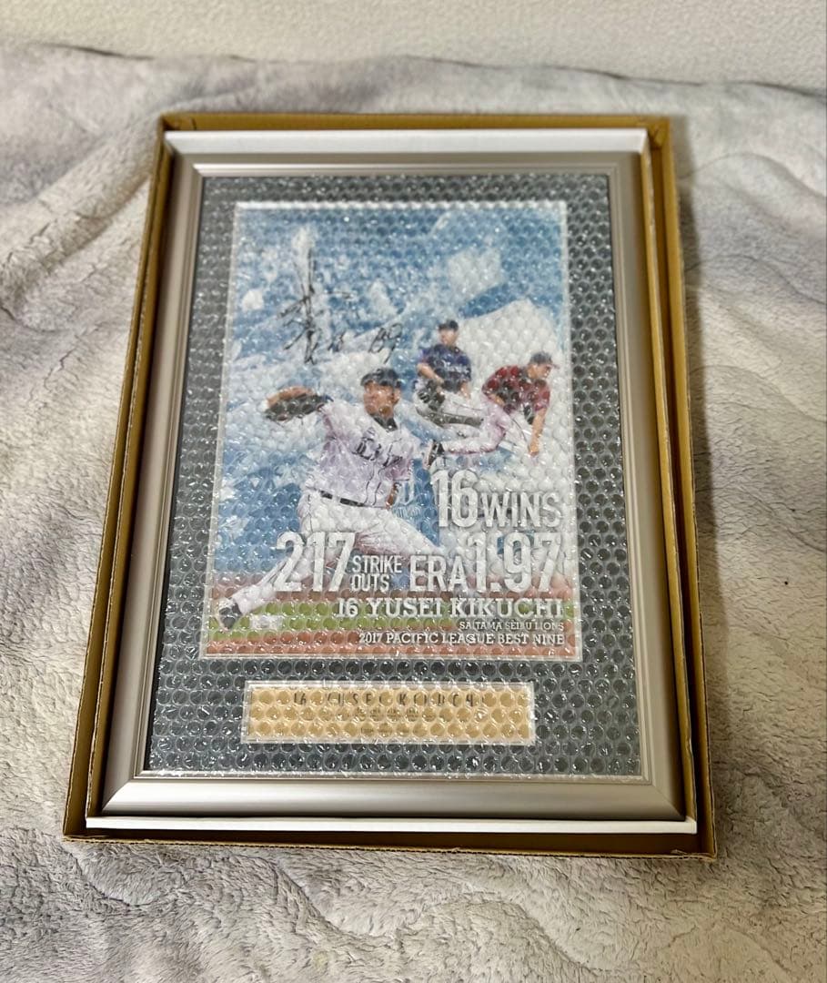 ㊗️侍ジャパン初選出‼️✨西武ライオンズ菊池雄星 ベストナイン記念 直筆サインパネル