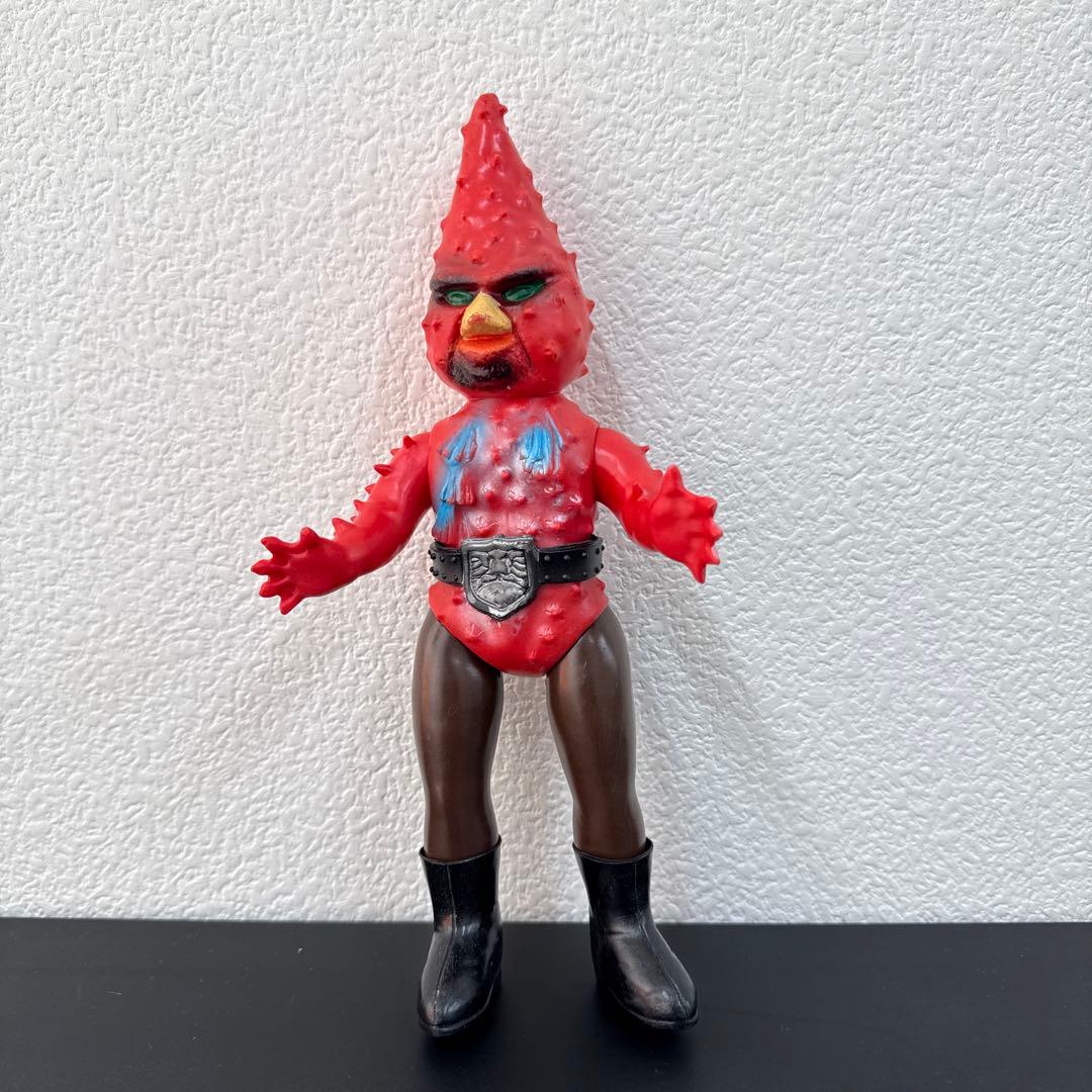 当時物　旧バンダイ　仮面ライダー　怪人　ヒトデンジャー　ソフビ