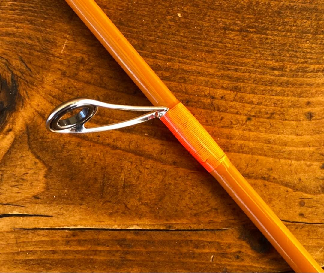 新品未使用　トラウトロッド　スピニング　ウッドグリップ　グラスロッド　渓流釣り