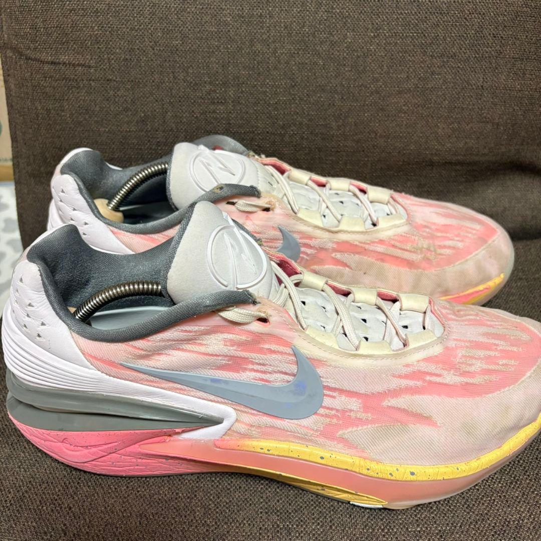 Nike バスケットボールシューズ ホワイト/ピンク/グレー