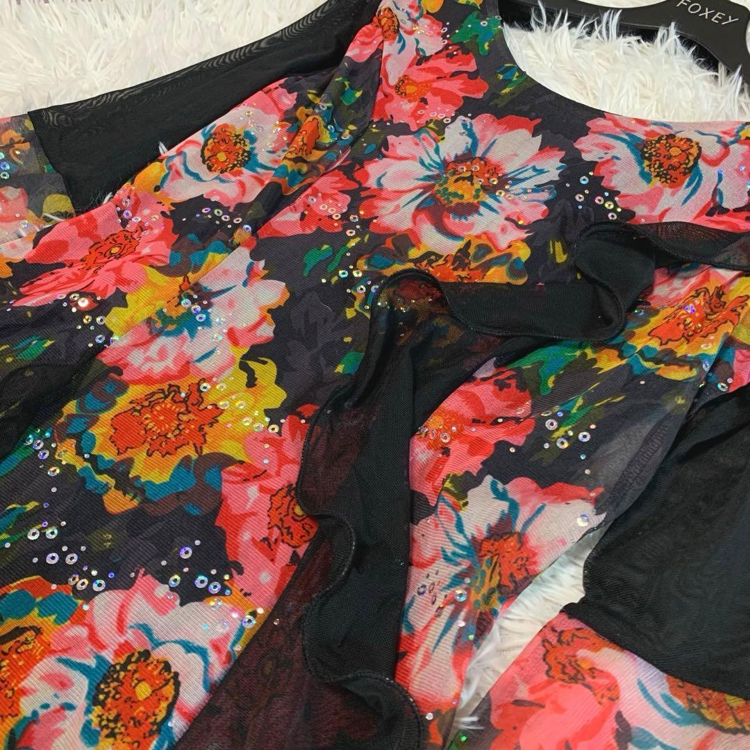 専用♡美品◆ICHIOKU 社交ダンスドレス ワンピース 花柄 スパンコール