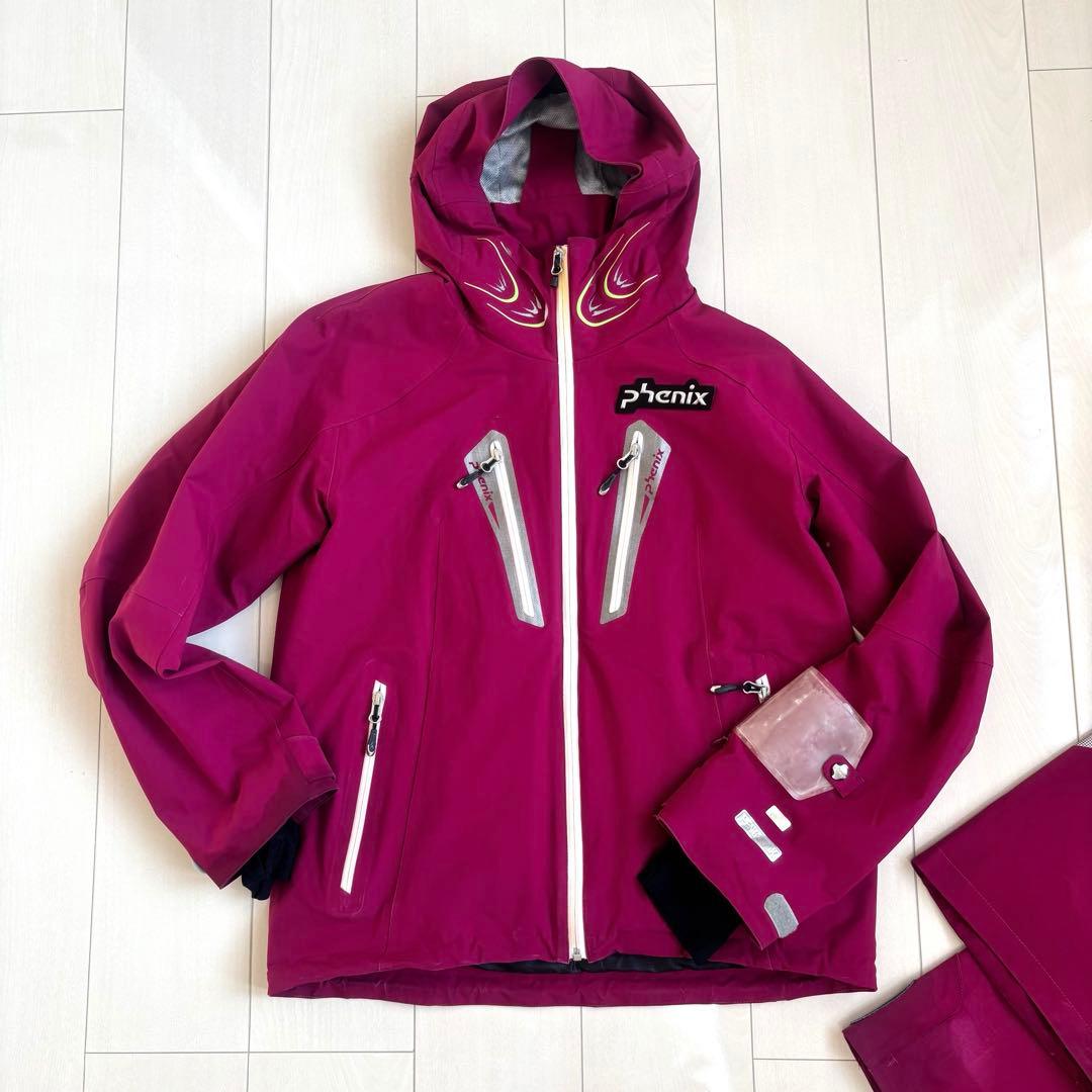 【訳あり】 phenix フェニックス メンズスキーウェア上下 L パープル