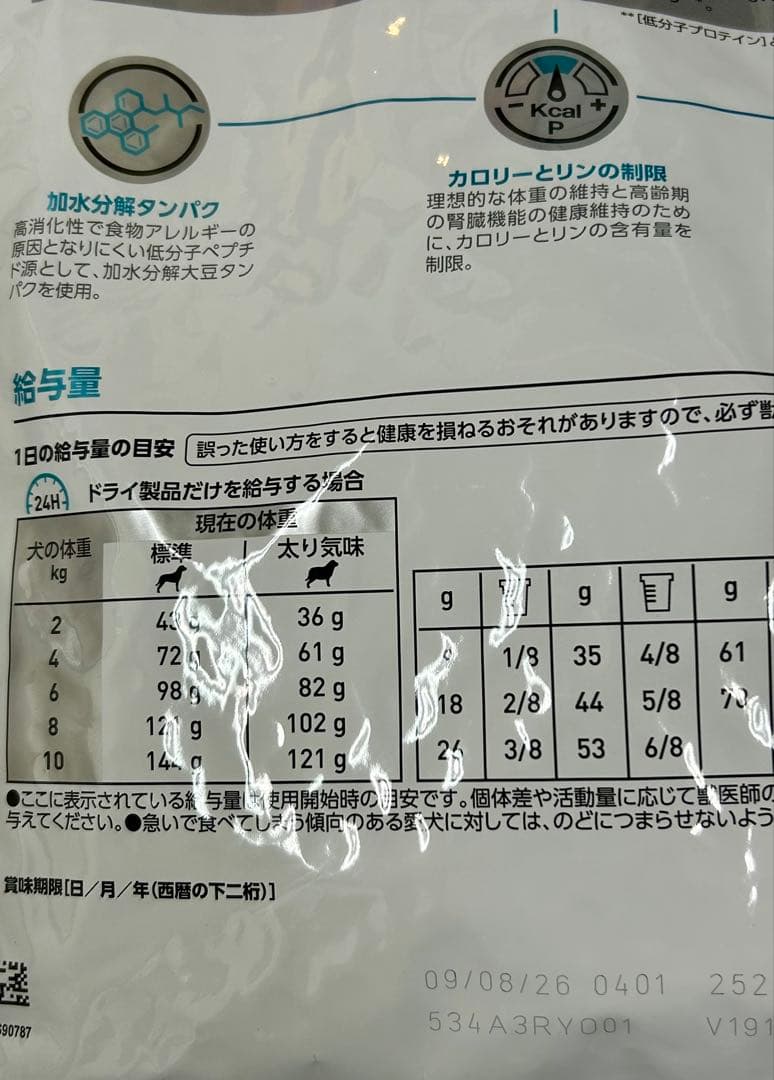ロイヤルカナン 犬用 低分子プロテイン ライト 3kg 1袋