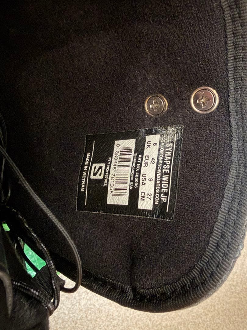 SALOMON スノーボード ブーツ SYNAPSE WIDE JP 27cm