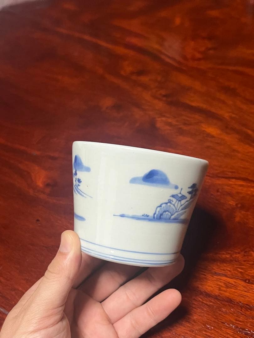 古伊万里　蕎麦猪口　鍋島　美品　そば猪口　大振　柿右衛門　後期鍋島　今右衛門