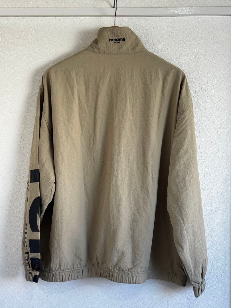 renoma ビッグロゴナイロンジャケット　Mサイズ　ベージュ