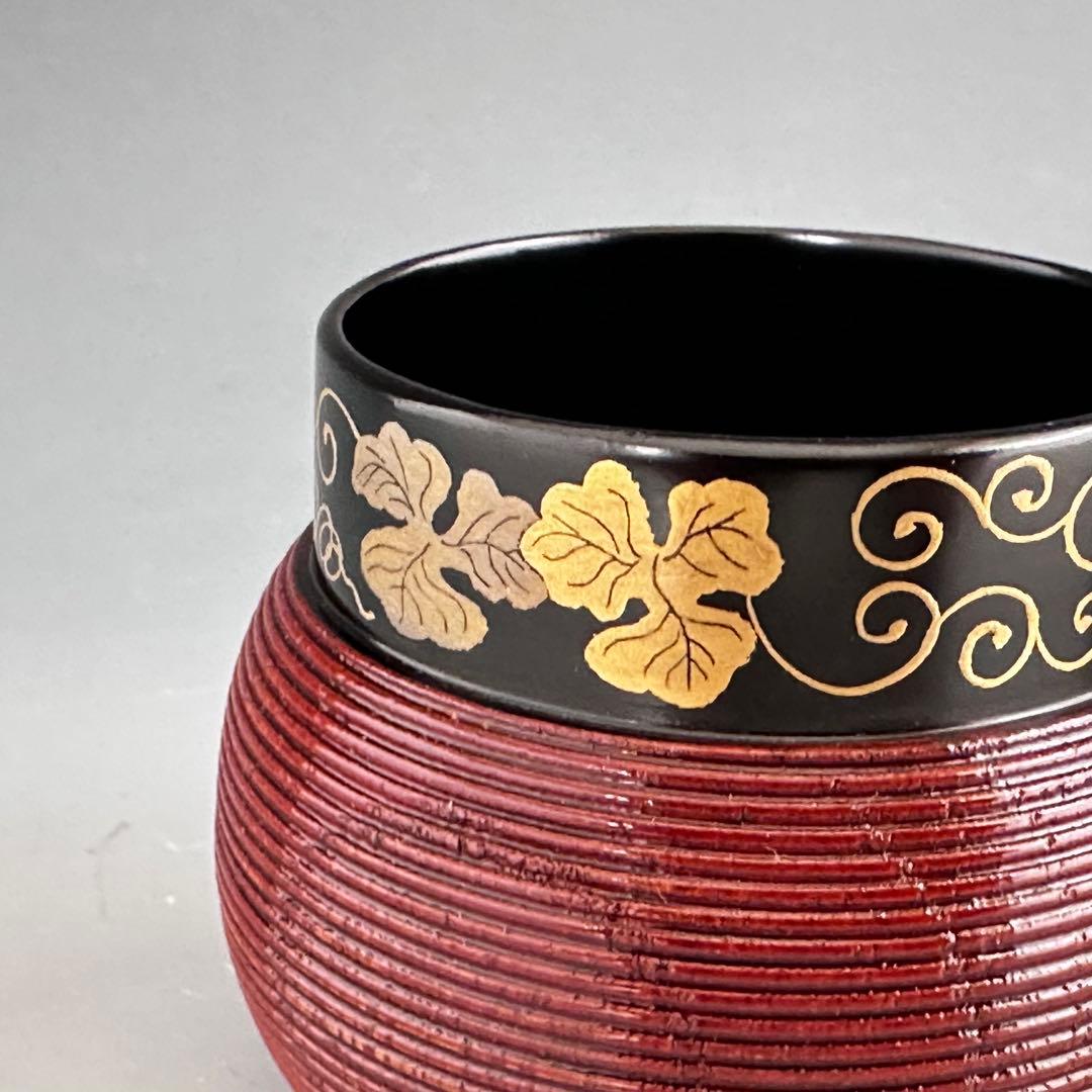 茶道具　瓢　茶入　川瀬表完　共箱　塗師　漆芸　京塗り　薄茶器　棗　茶会