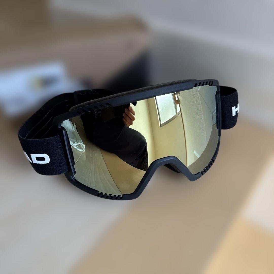 HEAD スキーゴーグル　CONTEX. AF gold/black