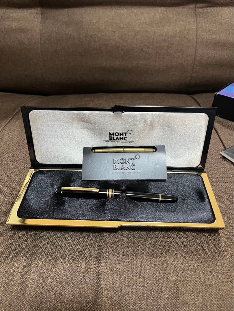 MONT BLANC 万年筆 黒 ゴールド装飾　K14