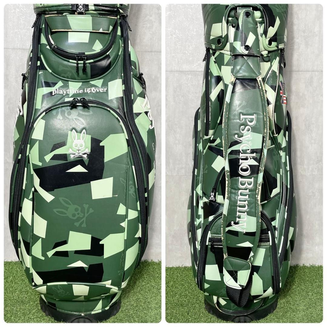 Psycho Bunny サイコバニー キャディバッグ ゴルフバッグ カモフラ柄
