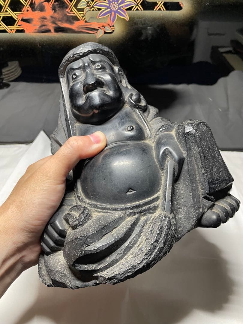 達摩。木仏像。木佛。昭和時代。古美術。骨董品。舊家蔵出し。希少品