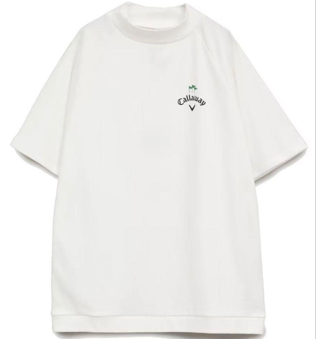 【限定コラボ】キャロウェイ×クラブハウス モックネックシャツ2025 M 白