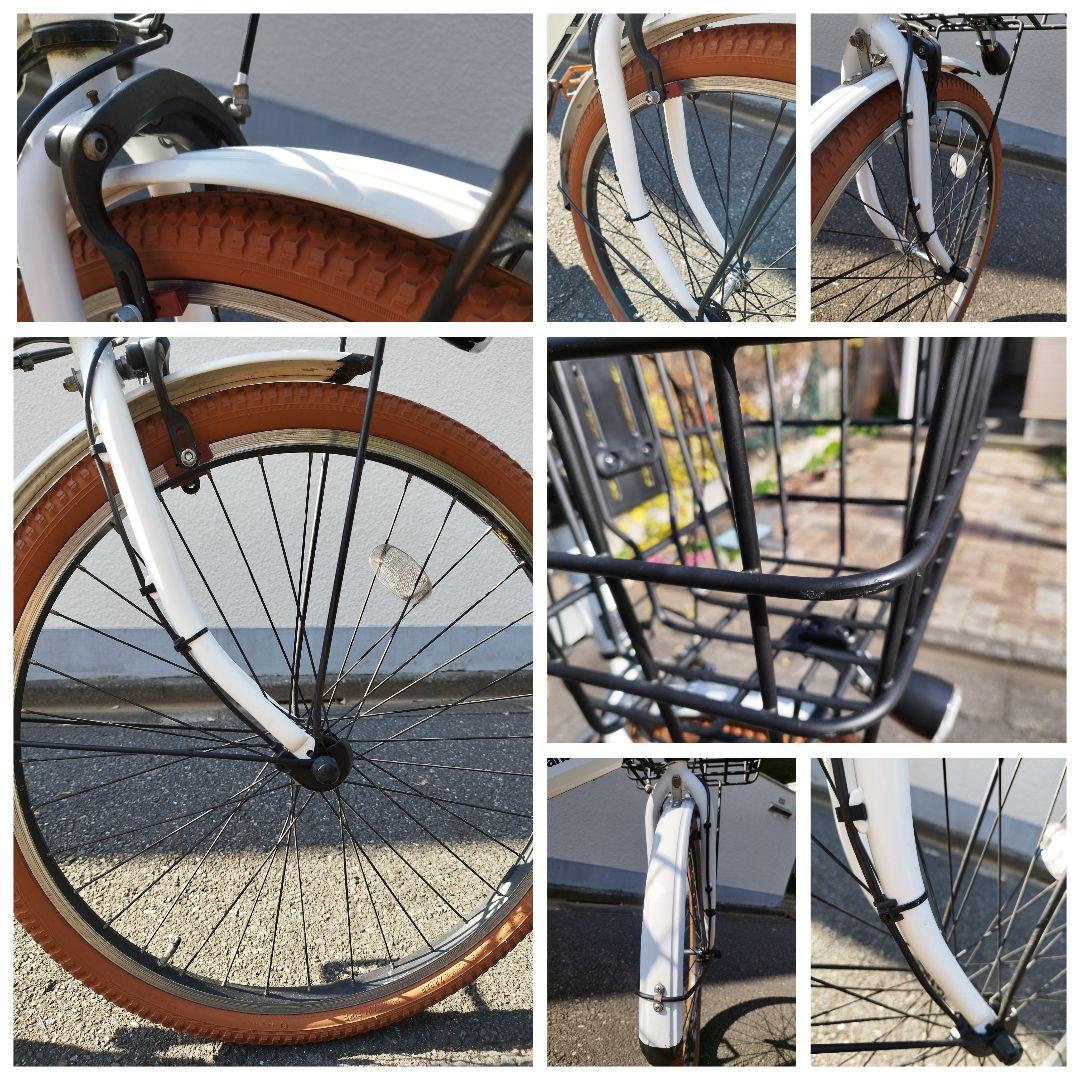 現行型バッテリー カラーコーデ ティモ S アクティブホワイト 26インチ