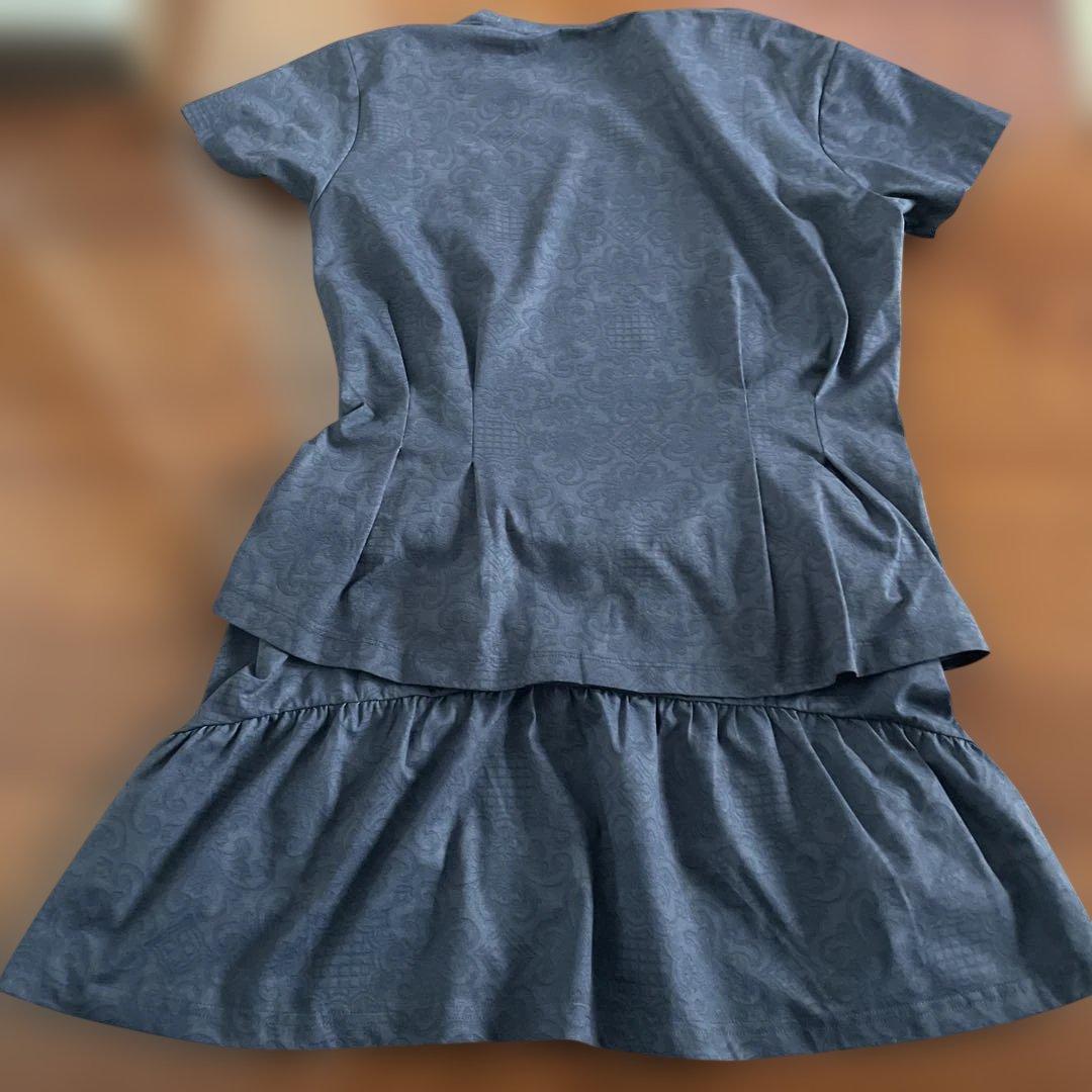 Admiral 新品スカート付きトップス LLサイズ ダークグレー　上下セット