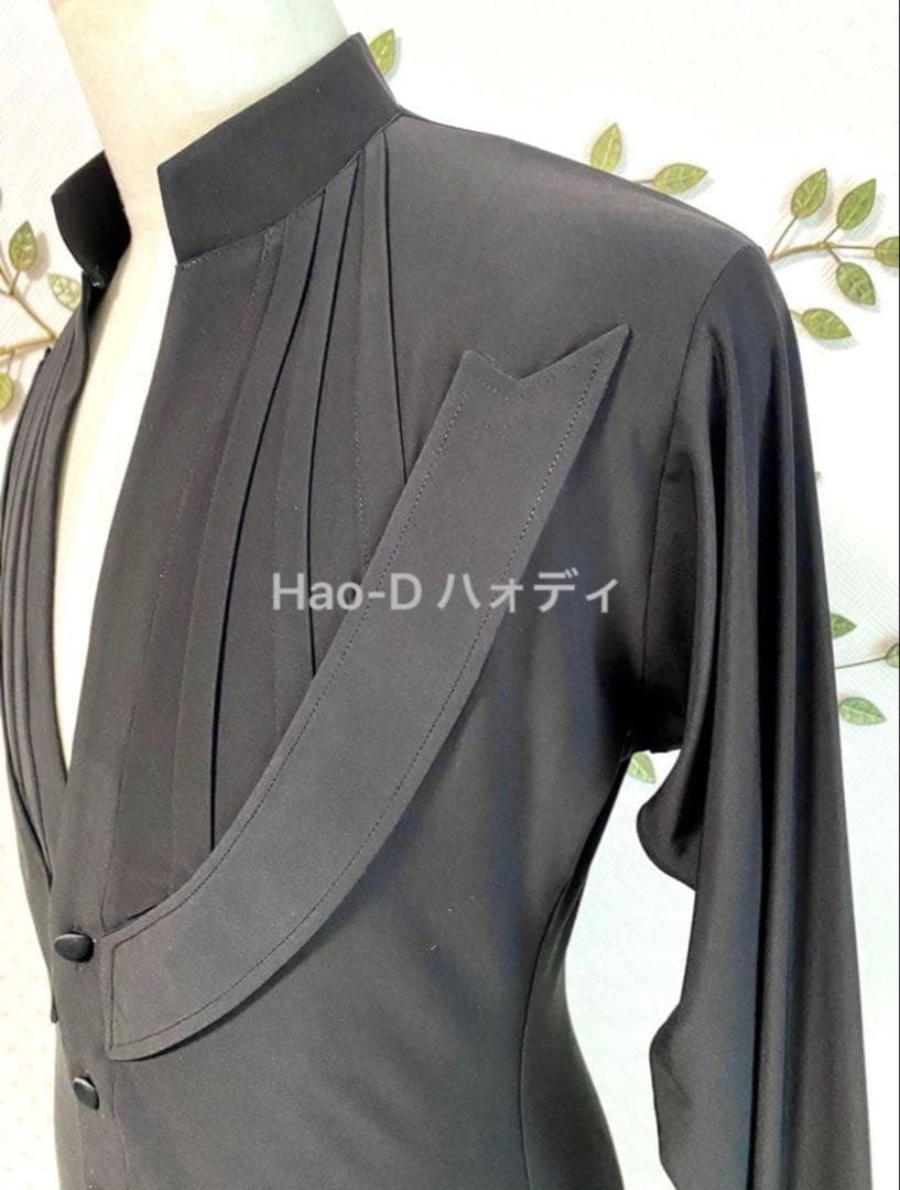 新品★社交ダンス★ラテン★メンズ★シャツ★メッシュ★ジャケット風★切替★M