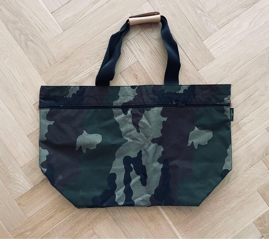 エルベシャプリエ カモフラ トラベルバッグXL　コーデュラナイロン仕様　廃盤