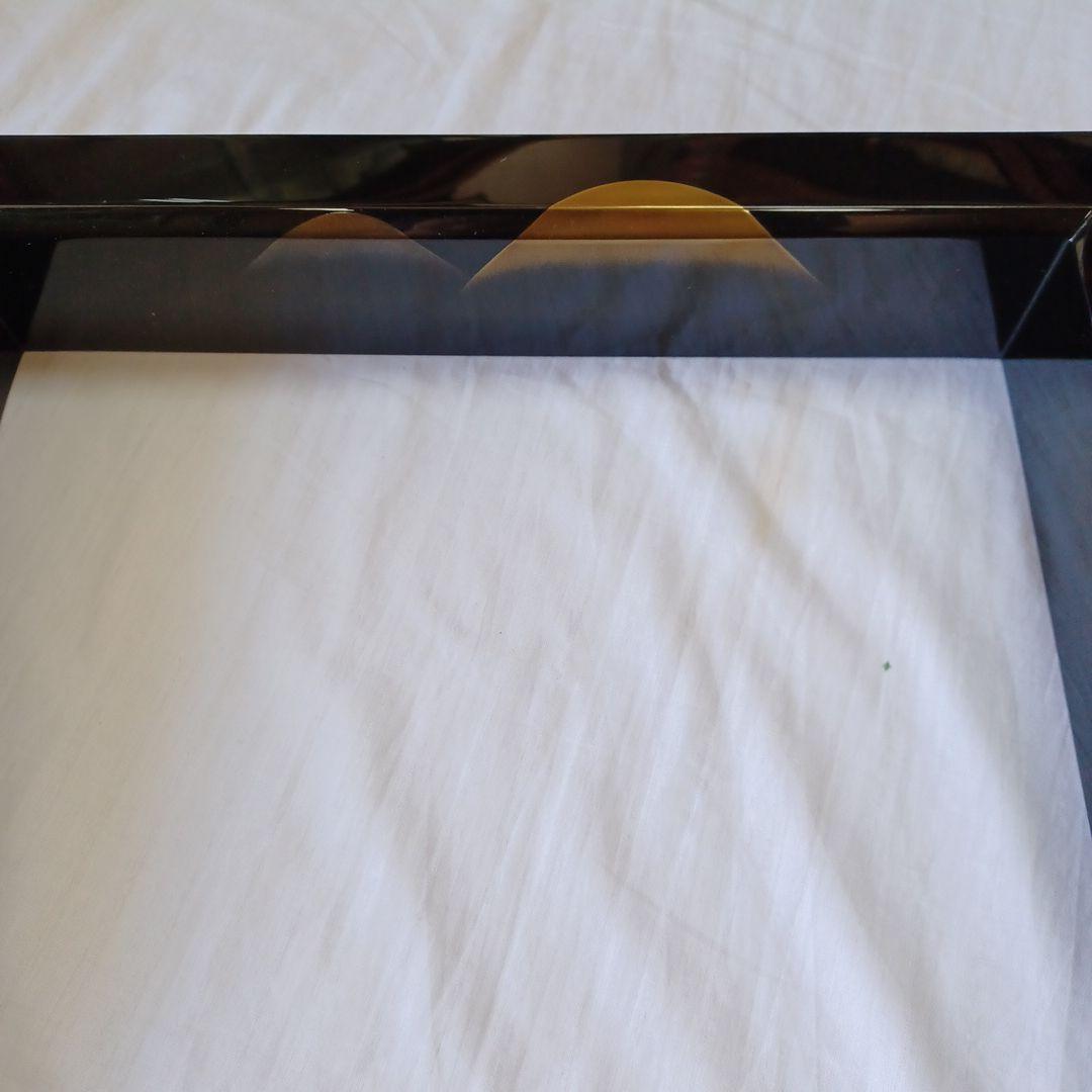 炉縁(輪島塗遠山蒔絵)