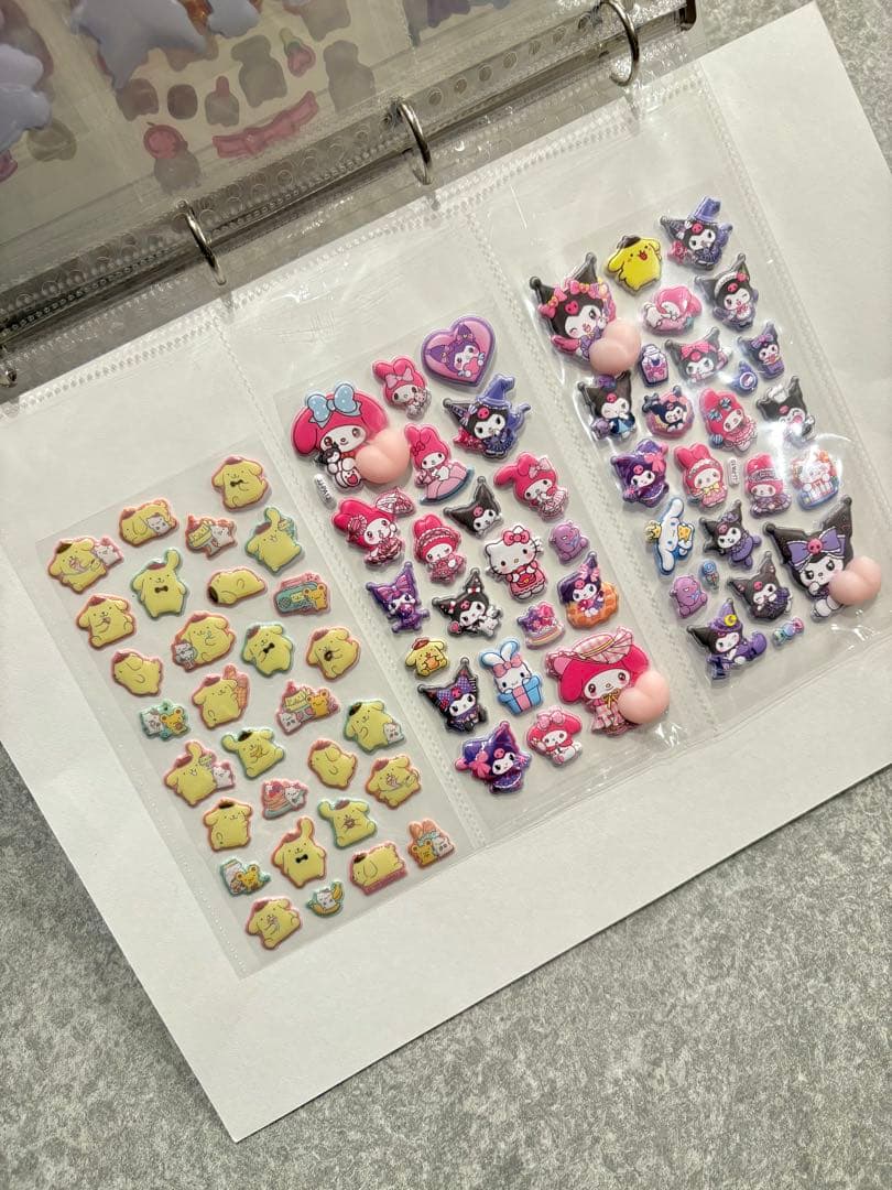 シール帳完成品A4 一冊　ボンボンドロップおすそ分けシール収納　プラス1枚付