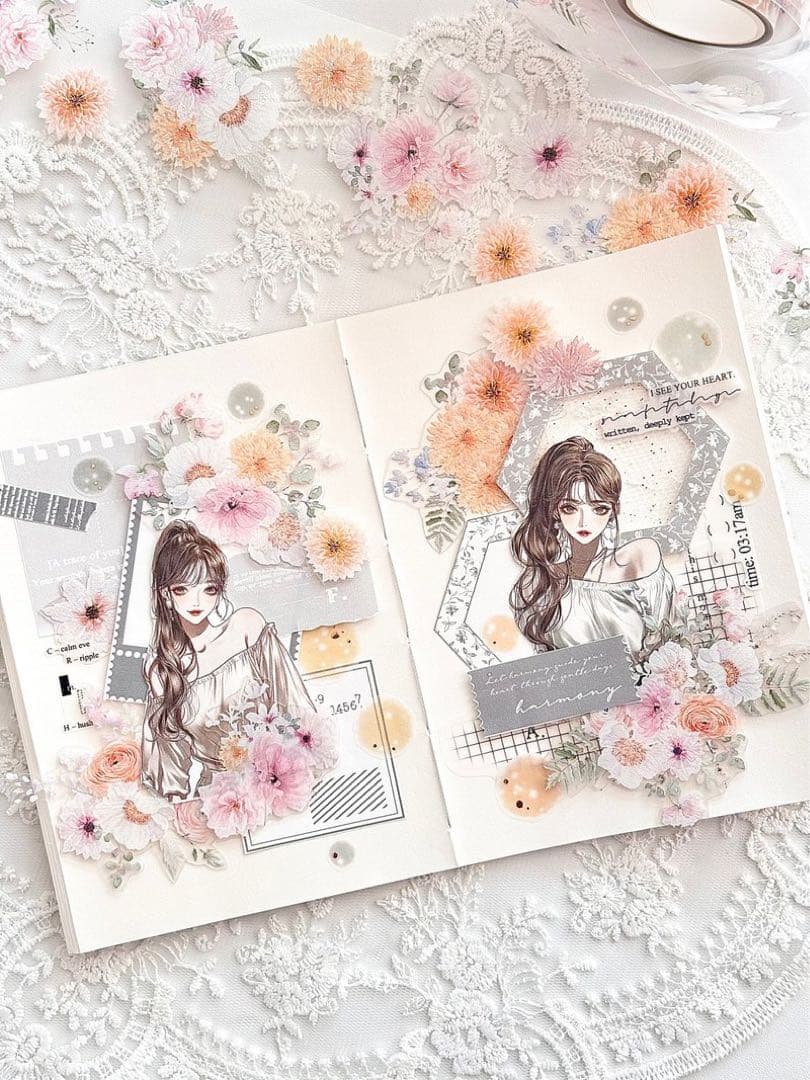 コラージュ素材　紙もの　素材紙　【2587】