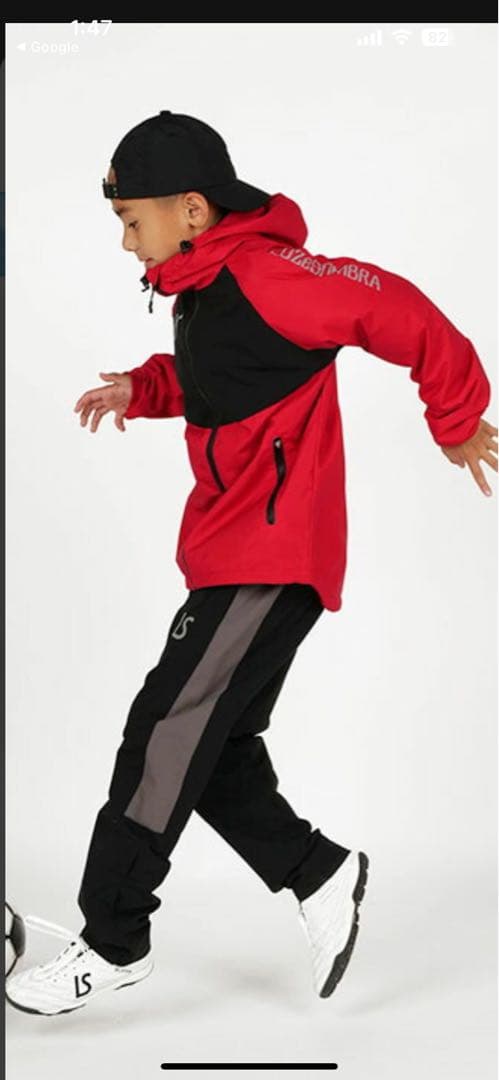 【美品】ルースイソンブラJr.ストレッチタフタメッシュジャケット150㎝