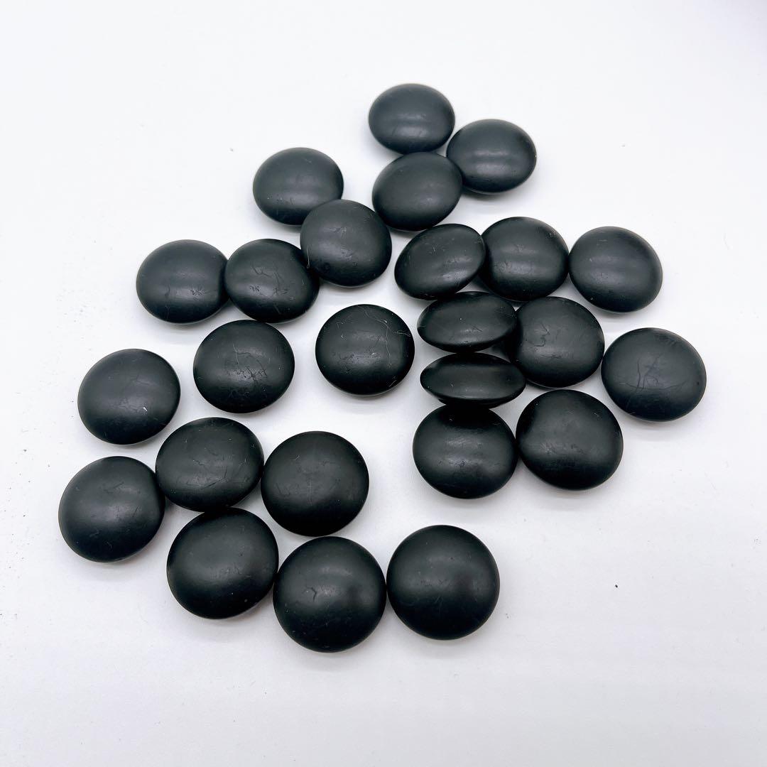 【高級】銘木碁笥 蛤碁石 那智黒 34号 特大 囲碁 碁石