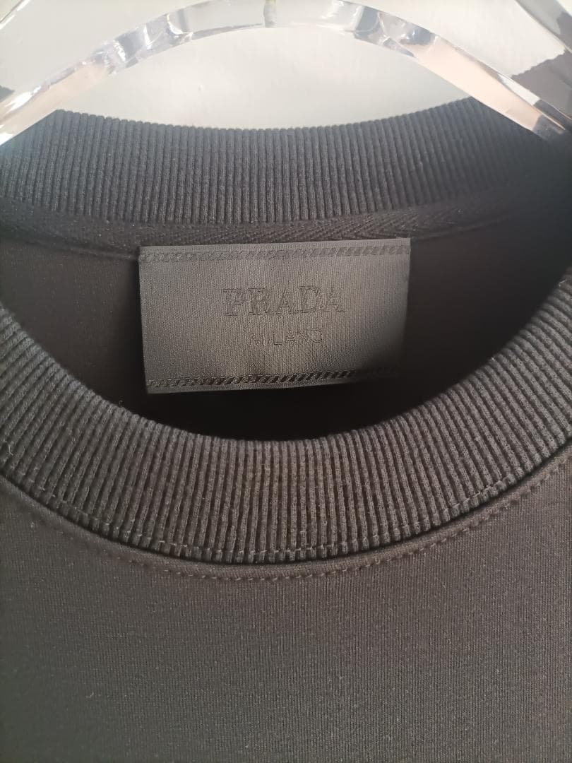 36サイズ✧プラダ スウェット メンズ PRADA トレーナー ブラック 黒