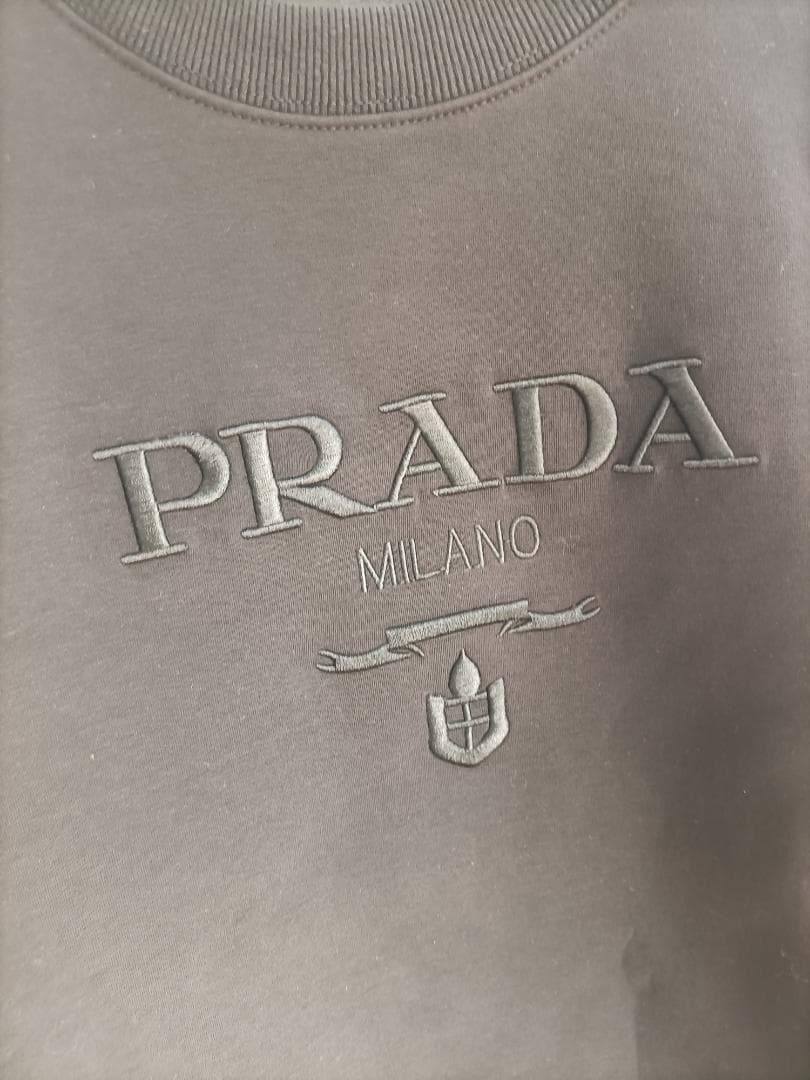 36サイズ✧プラダ スウェット メンズ PRADA トレーナー ブラック 黒