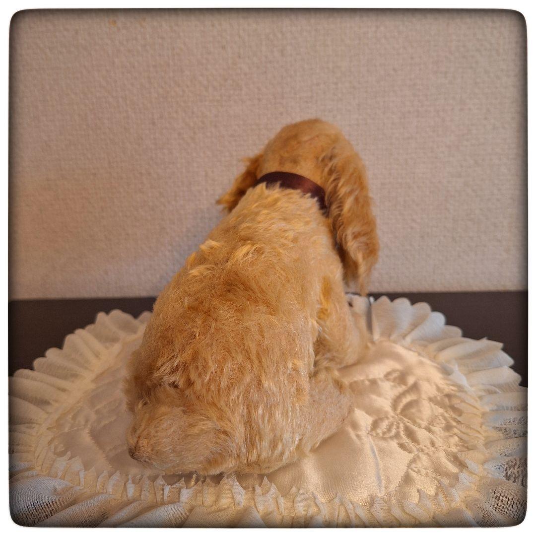 【前屈みな犬 コッパースパニエル】ヴィンテージ シュタイフ ポンチ目
