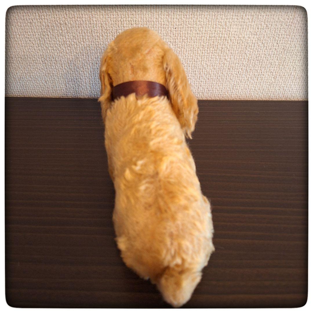 【前屈みな犬 コッパースパニエル】ヴィンテージ シュタイフ ポンチ目