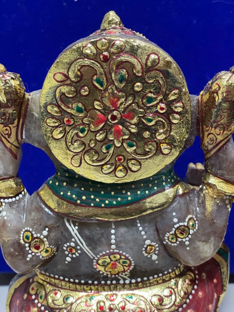 ガネーシャ　特大　希少　置物　ラブラドライト