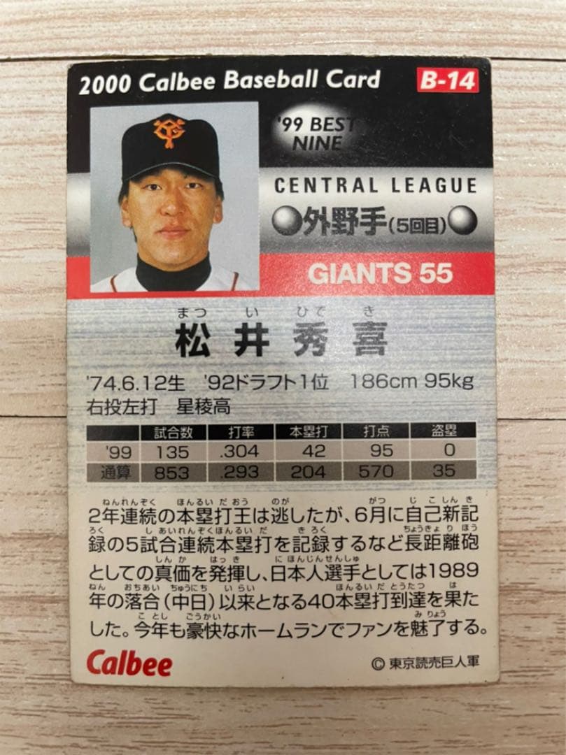 レア品!! 松井秀喜の直筆サイン　 ※エピソード有