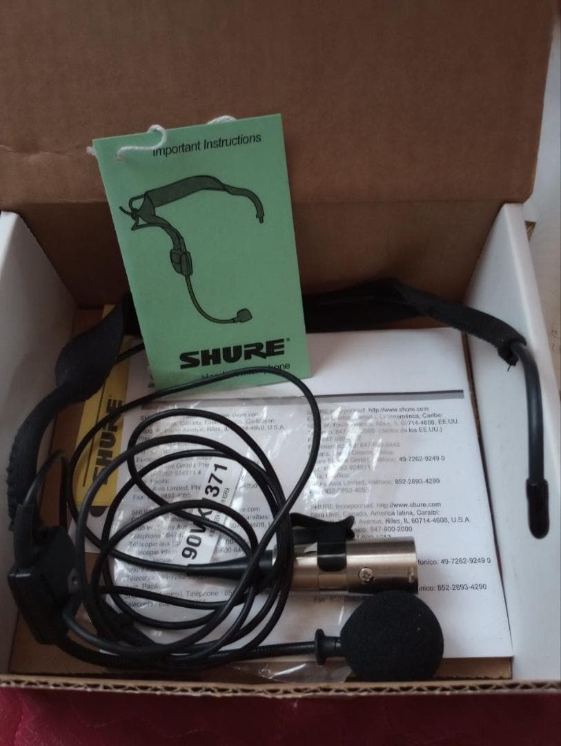 【SHUREマイク】ヘッドセットWH20XLR☆ダイナミックマイク購入時の箱発送