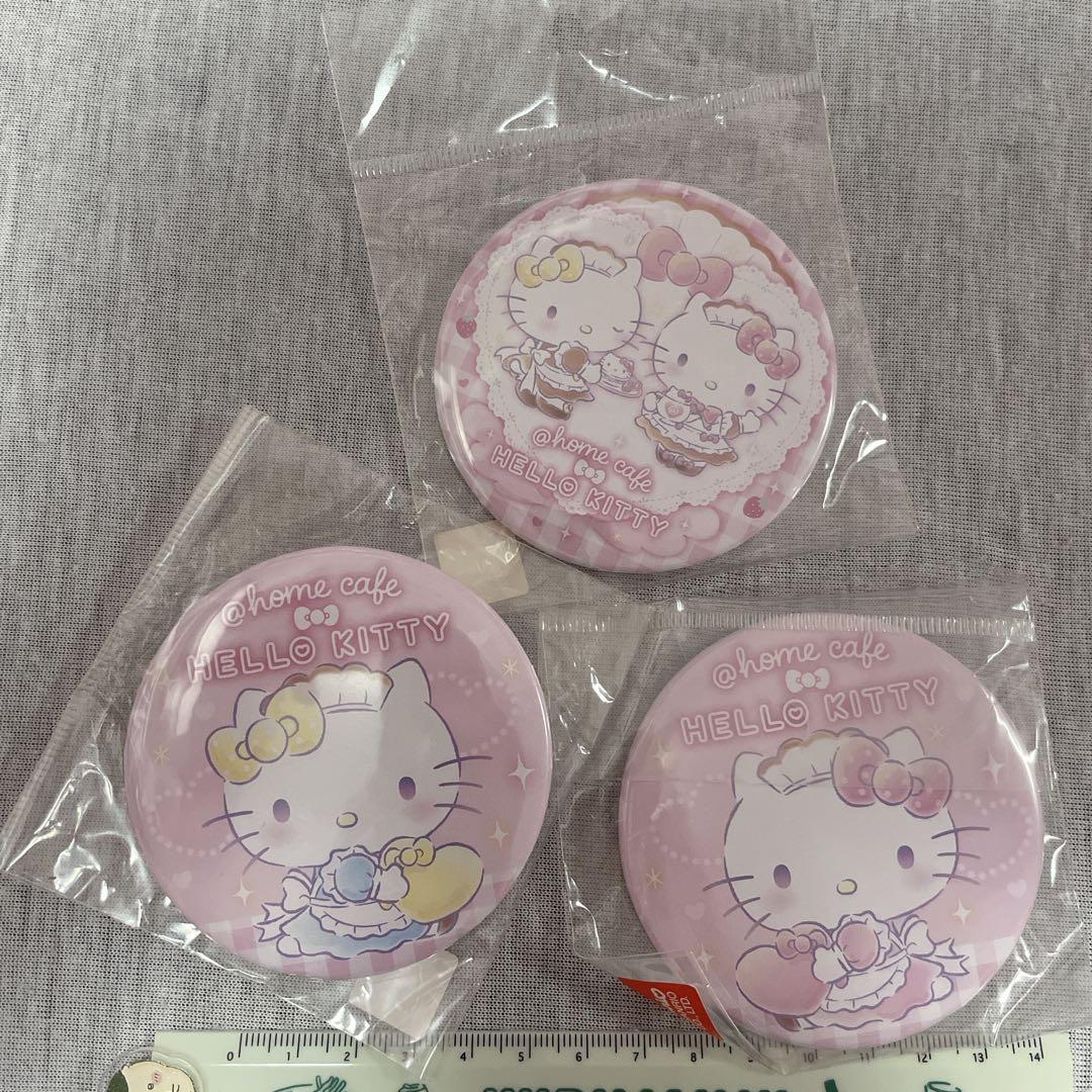 あっとほーむカフェ限定♡激レア♡キティミミィ缶バッジ3点セット