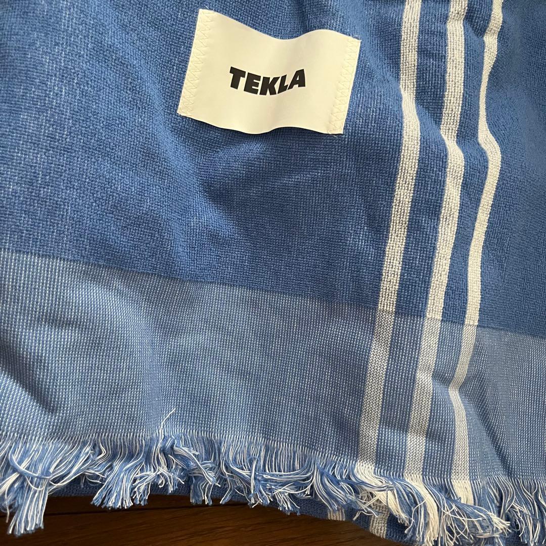 TEKLA テクラ　ビーチタオル　バスタオル　タオルケット　ブランケット　ブルー