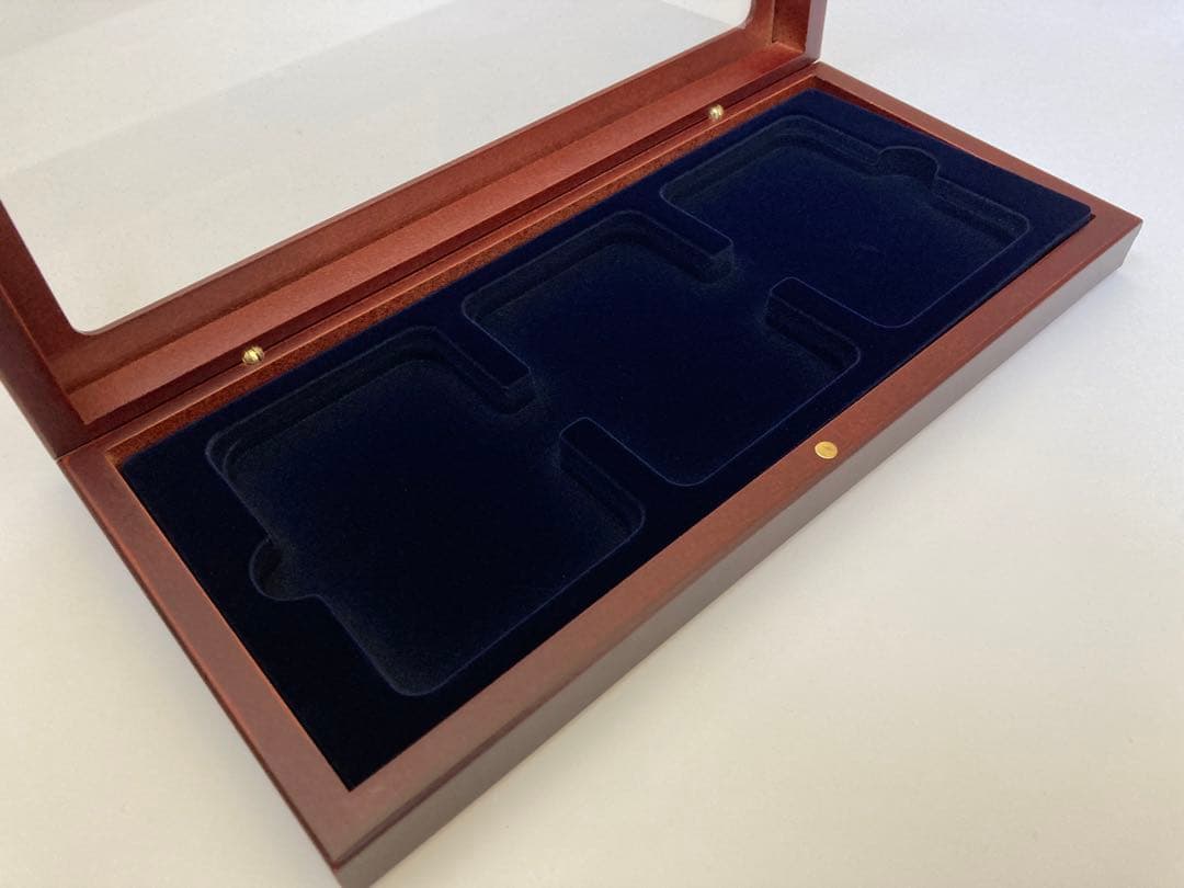 スラブケース スラブホルダー 木製 3枚用 新品 NGC PCGS