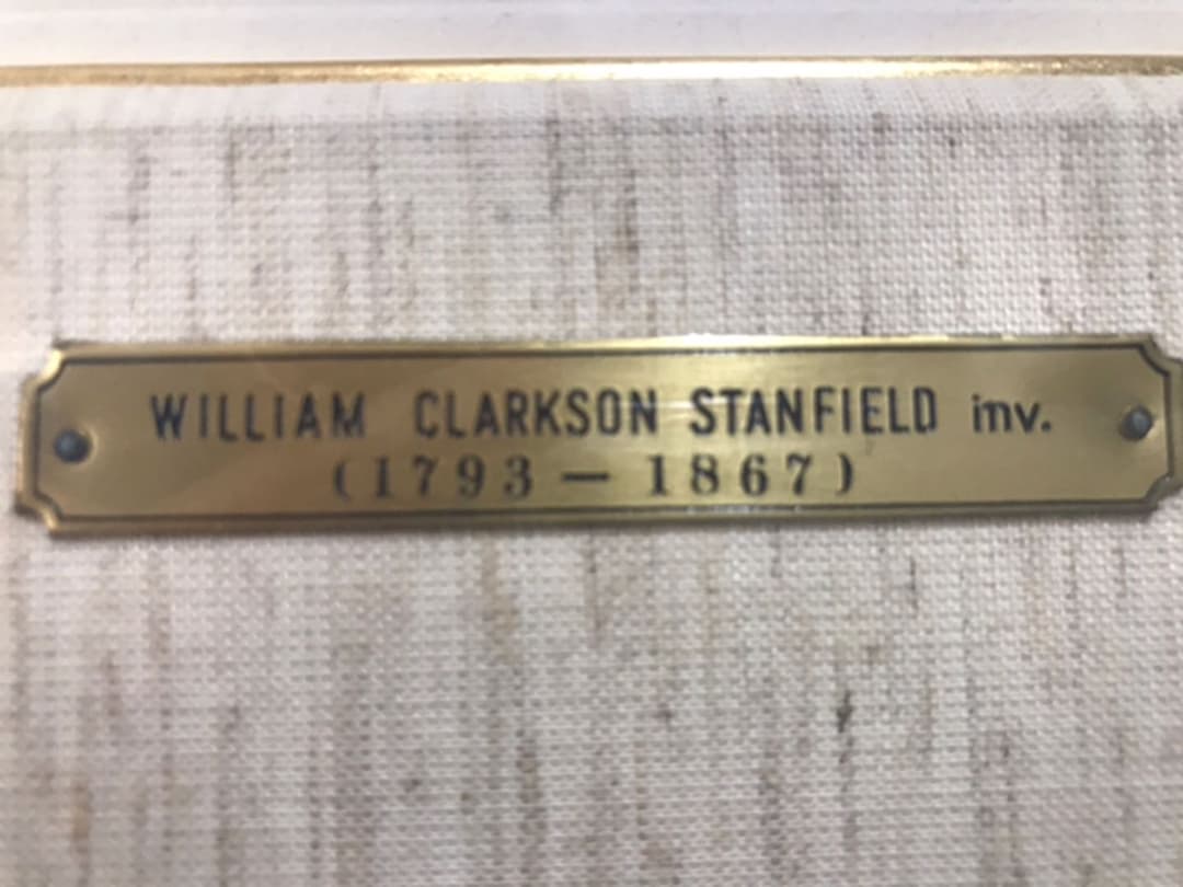 美術品　絵画　銅版画　海洋画　1834年　船　帆船　スティールエングレーヴィング